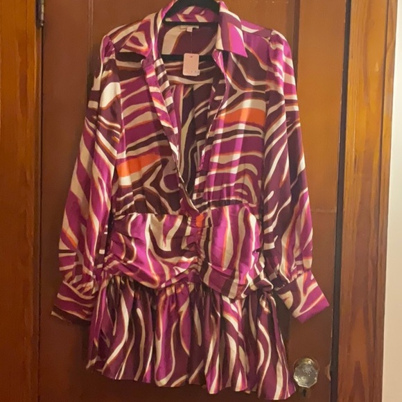 Luxxel Dresses & Skirts - Luxxel Purple and Orange Dress